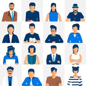 Group People Characters Stock Illustration