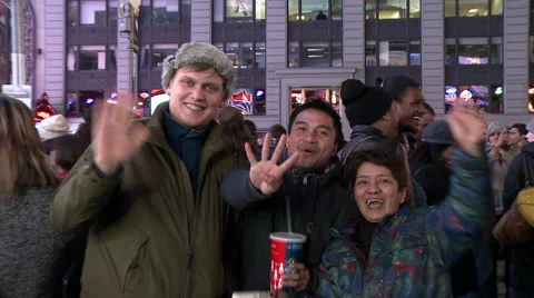 A Group of People Cheering Four More Years after 2012 Election Stock Footage 59261502