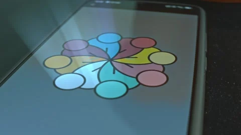 Group of people in circle, unity concept, presentation Stock Footage 304837030