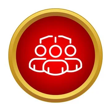 Group of people collaborating in a team structure icon Stock Illustration