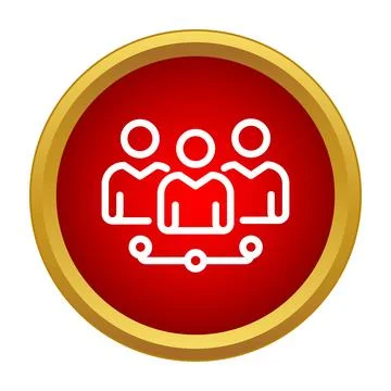 Group of people connecting creating a strong network 스톡 일러스트