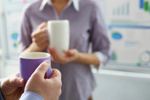 Group of people deliberate on white board Stock Photos