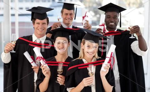 Group of people Graduating from College Stock Photos