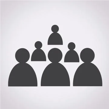 Group of people icon Stock Illustration