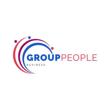 Group People Icon Logo Design Template Stock Illustration