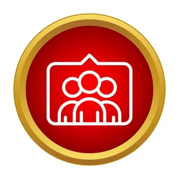 Group people icon representing team communication and community Stock Illustration