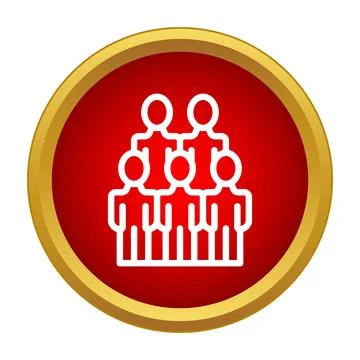 Group of people icon representing team and community Stock Illustration