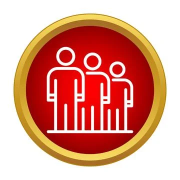 Group of people icon representing teamwork and collaboration Stock Illustration