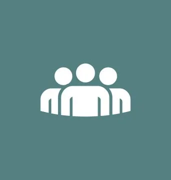 Group of people icon vector Illustrazione stock