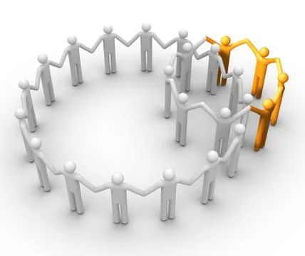 Group of people Stock Illustration