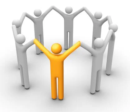 Group of people Stock Illustration