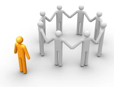 Group of people Stock Illustration