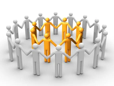 Group of people Stock Illustration