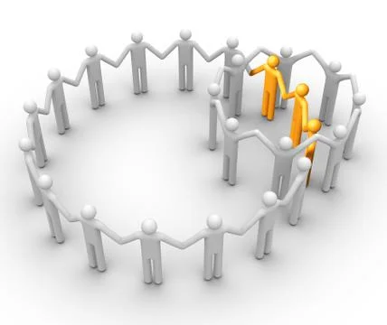 Group of people Stock Illustration