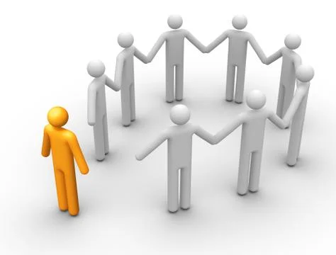 Group of people Stock Illustration