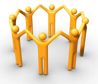 Group of people Stock Illustration