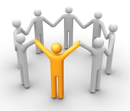 Group of people Stock Illustration
