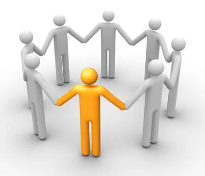 Group of people Stock Illustration