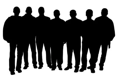 Group of people Stock Illustration