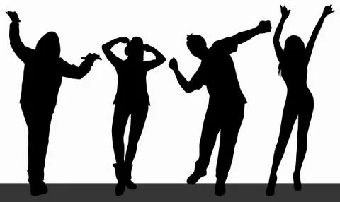 Group of people Stock Illustration