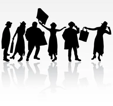 Group of people Illustrazione stock