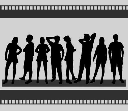 Group of people Stock Illustration