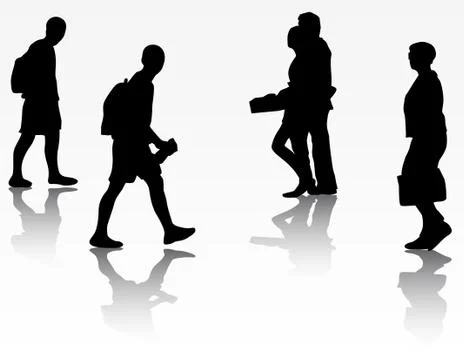 Group of people Stock Illustration