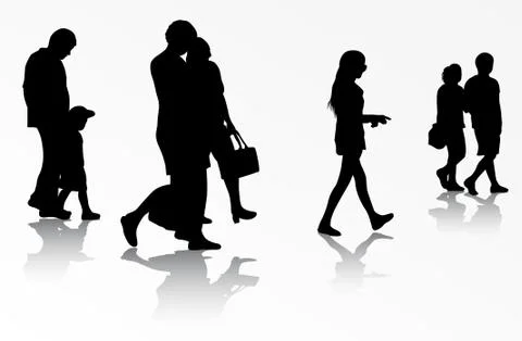 Group of people Stock Illustration