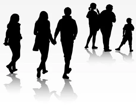 Group of people Stock Illustration