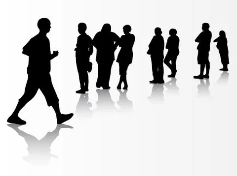 Group of people Illustrazione stock