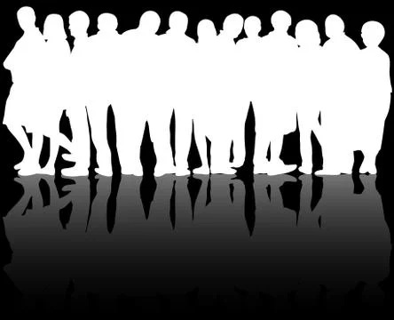 Group of people Stock Illustration