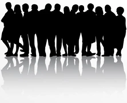 Group of people Stock Illustration