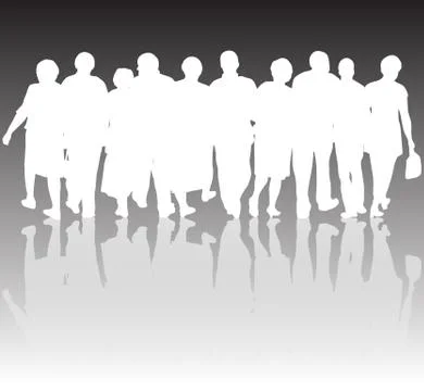 Group of people Stock-Illustration