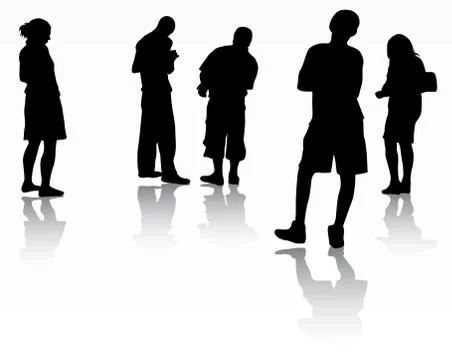 Group of people Illustrazione stock