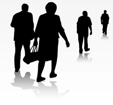 Group of people Stock Illustration