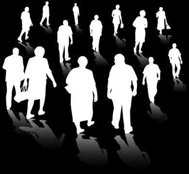 Group of people Illustrazione stock