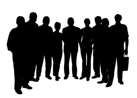 Group of people Stock Illustration