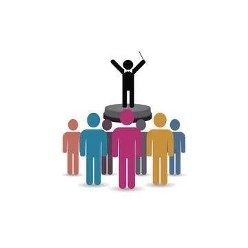 Group of people Stock Illustration