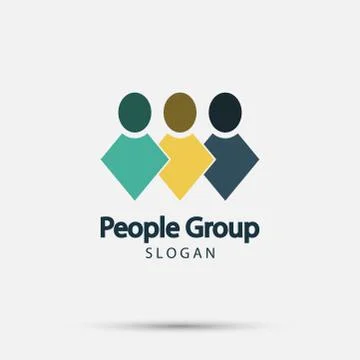 Group people logo,Teamwork icon.vector illustrator Stock Illustration