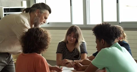 A group of people looking at each other Stock Footage 157554471