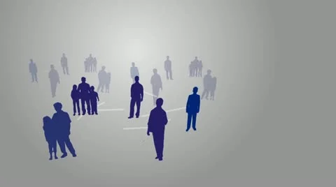 Group of people networking Video stock 12187532
