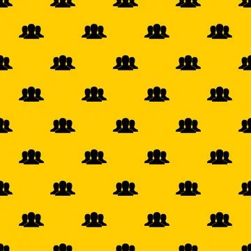 Group of people pattern Illustrazione stock