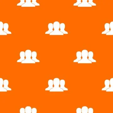 Group of people pattern seamless Illustrazione stock
