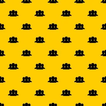 Group of people pattern vector Illustrazione stock