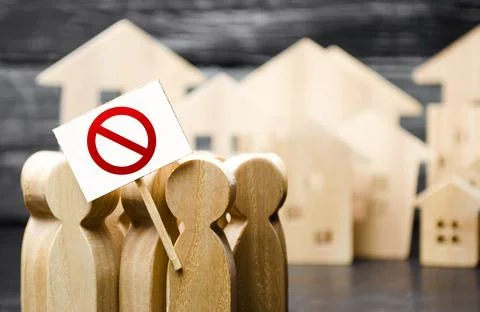 A group of people with posters demonstrate protest. The struggle for rights.. Stock Photos