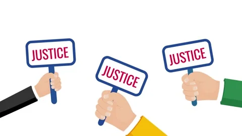Group of people protesting and demanding justice against discrimination Stock Footage 241836402