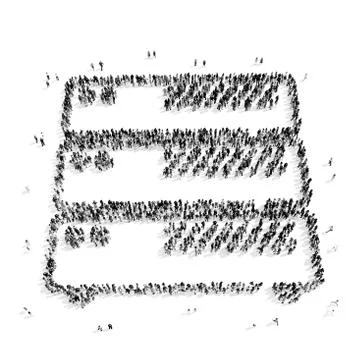 Group  people shape  adjustment Stock Illustration