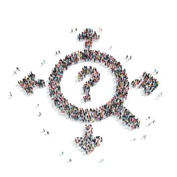 Group  people  shape  arrow Stock Illustration