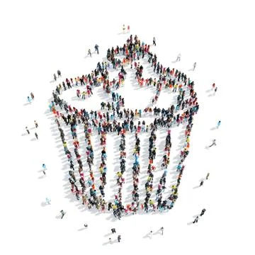 Group  people shape  cake Stock Illustration