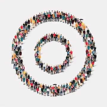 Group  people shape   circle Stock Illustration